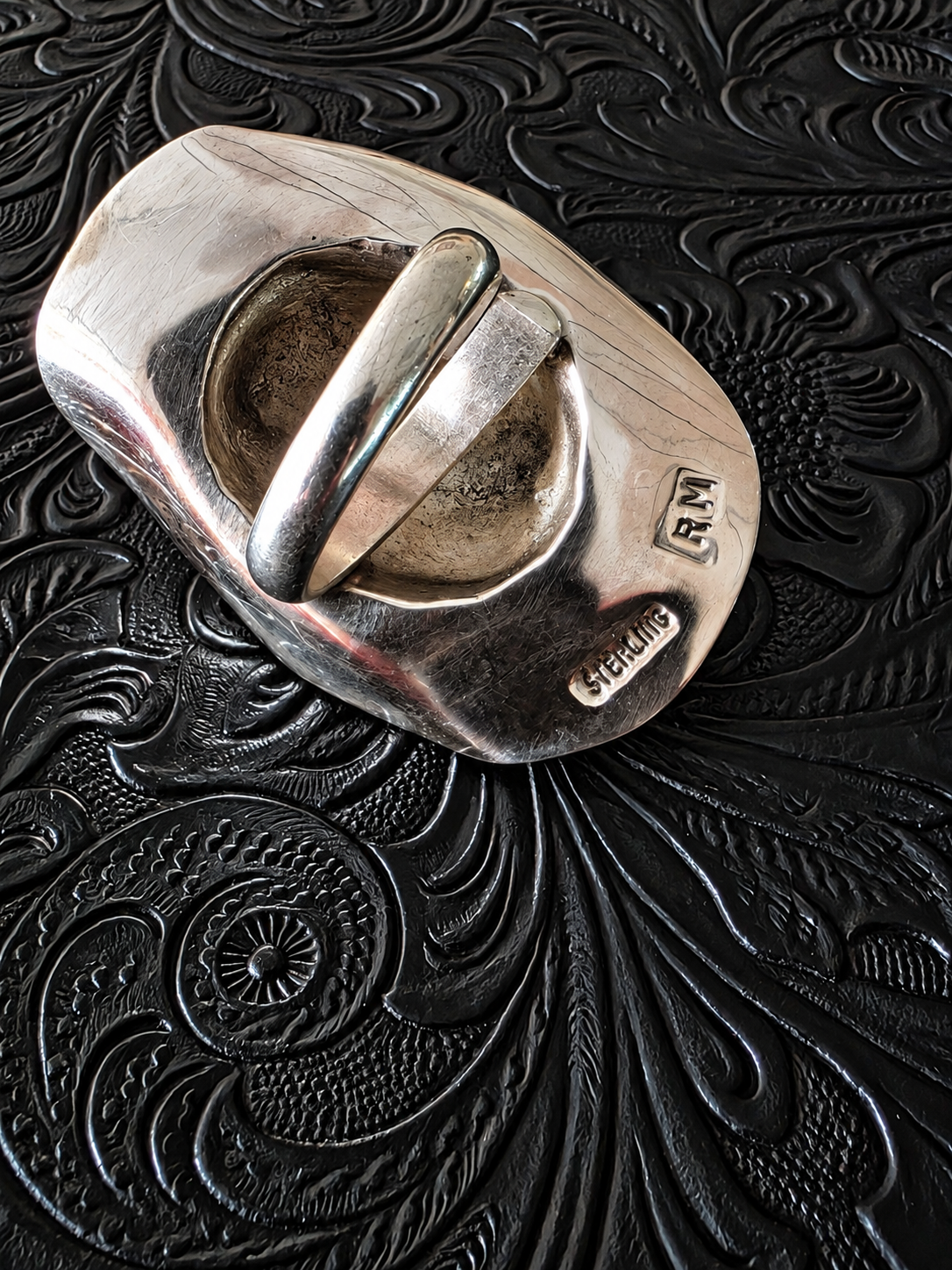 Robby Manuelito Kingman Sterling Cowboy Hat Ring