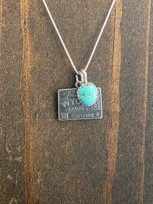 Wyoming Turquoise Charm Necklace
