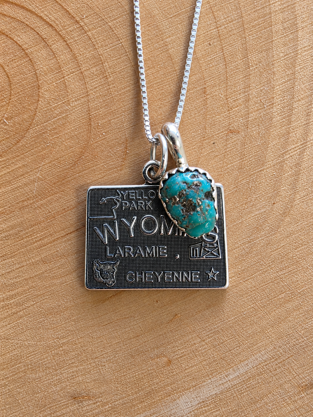 Wyoming Turquoise Charm Necklace