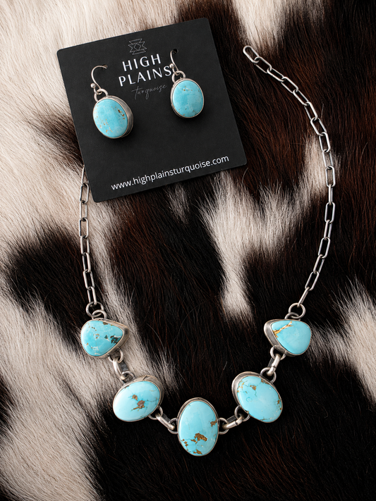 Carico Lake Turquoise Necklace Set