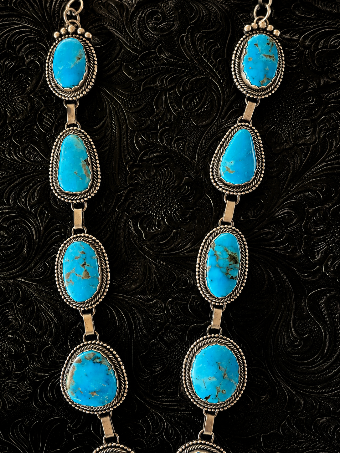 Ray Bennett High Grade Kingman Turquoise Statement Necklace