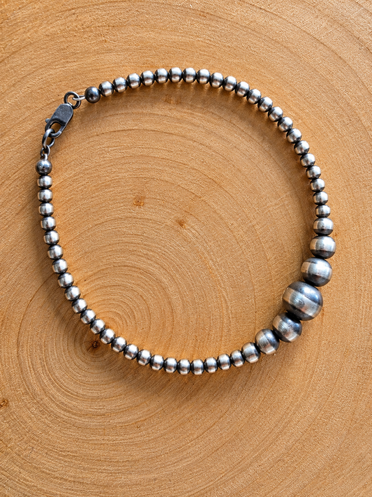 Sterling Silver Multi Bead Bracelet