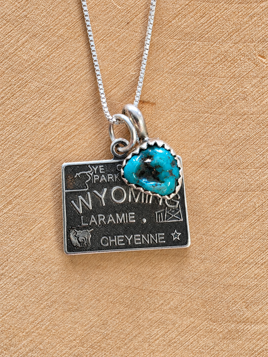 Wyoming Turquoise Charm Necklace