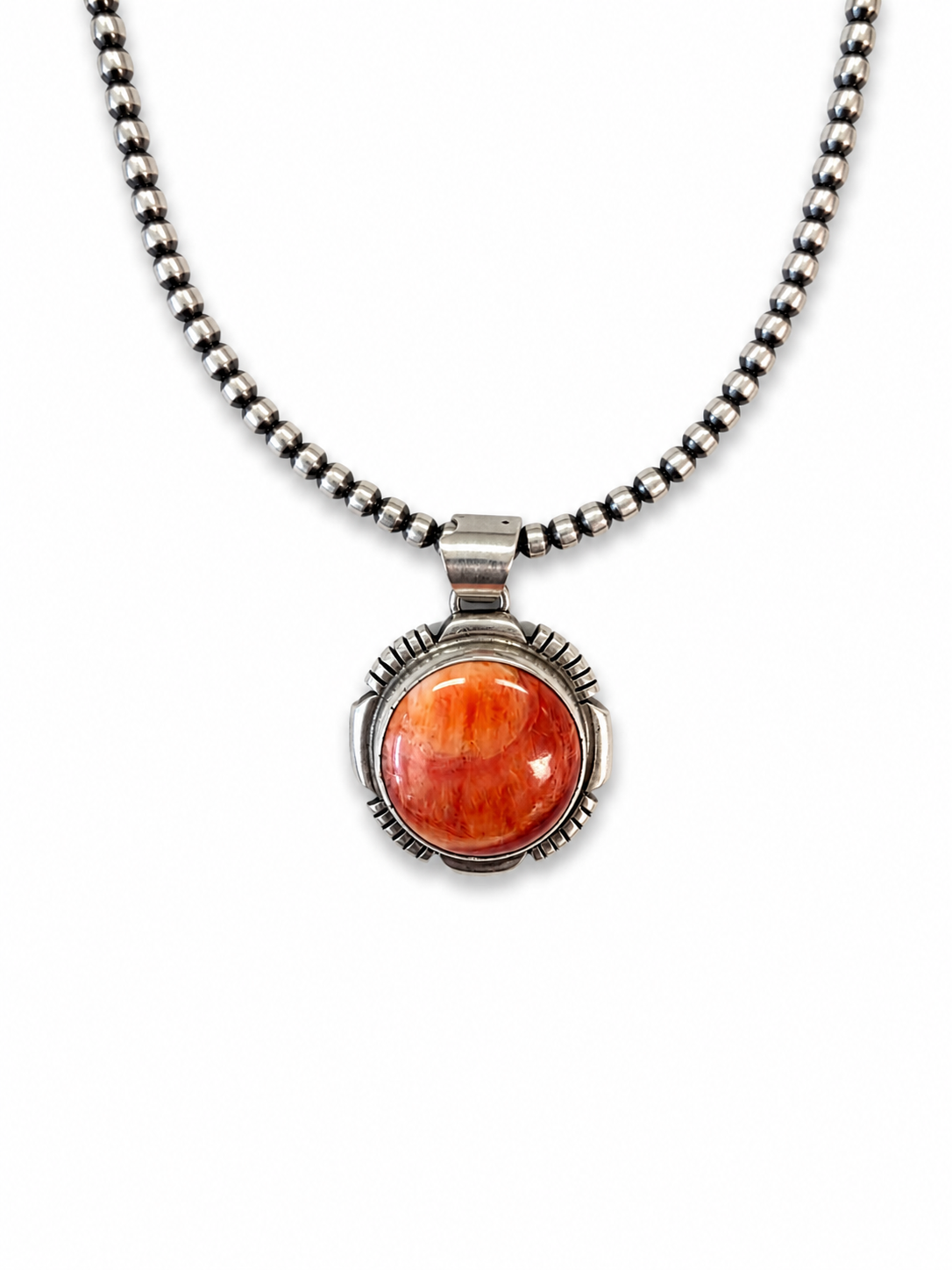 Sunset Glow Spiny Oyster Pendant Necklace