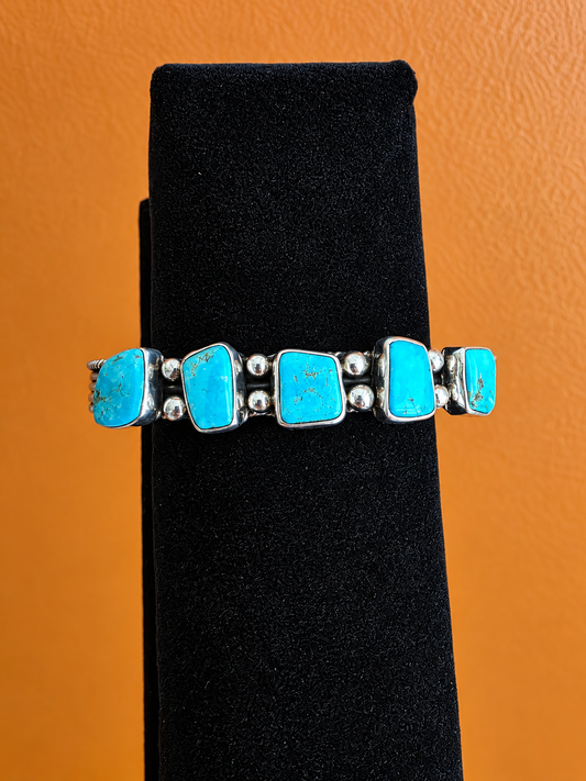 Turquoise Trail 5-Stone Cuff