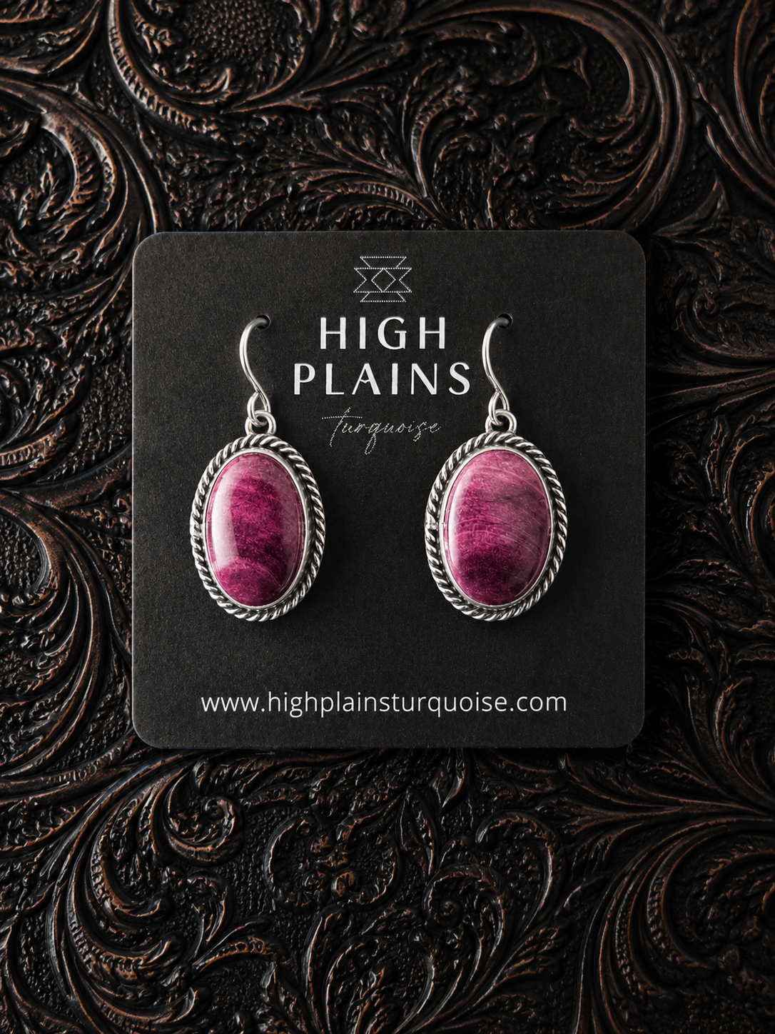 Royal Bloom Purple Spiny Oyster Cluster Statement Set