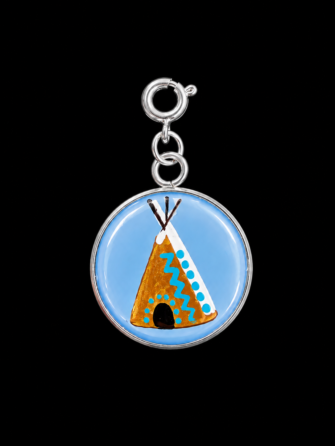 Hand Painted Western Round Charms (Large)