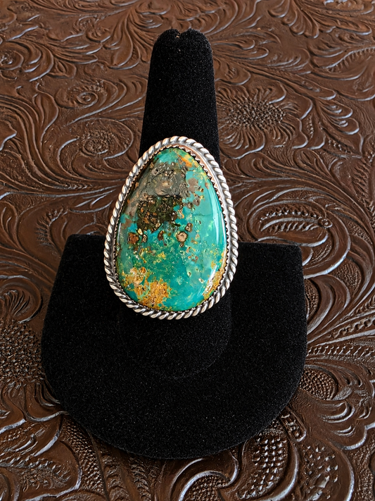 Large Stone Royston Teardrop Statement Ring