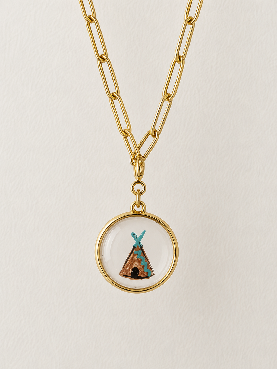 Hand Painted Western Heritage Charm