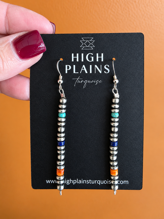 Fiesta Bead Stick Style Earrings