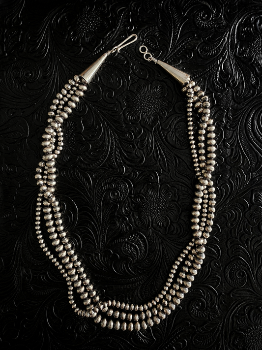 Dorinda Mariano Handmade 3-Strand Navajo Pearls