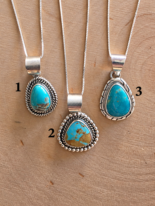 Sagebrush Turquoise Pendant Necklace