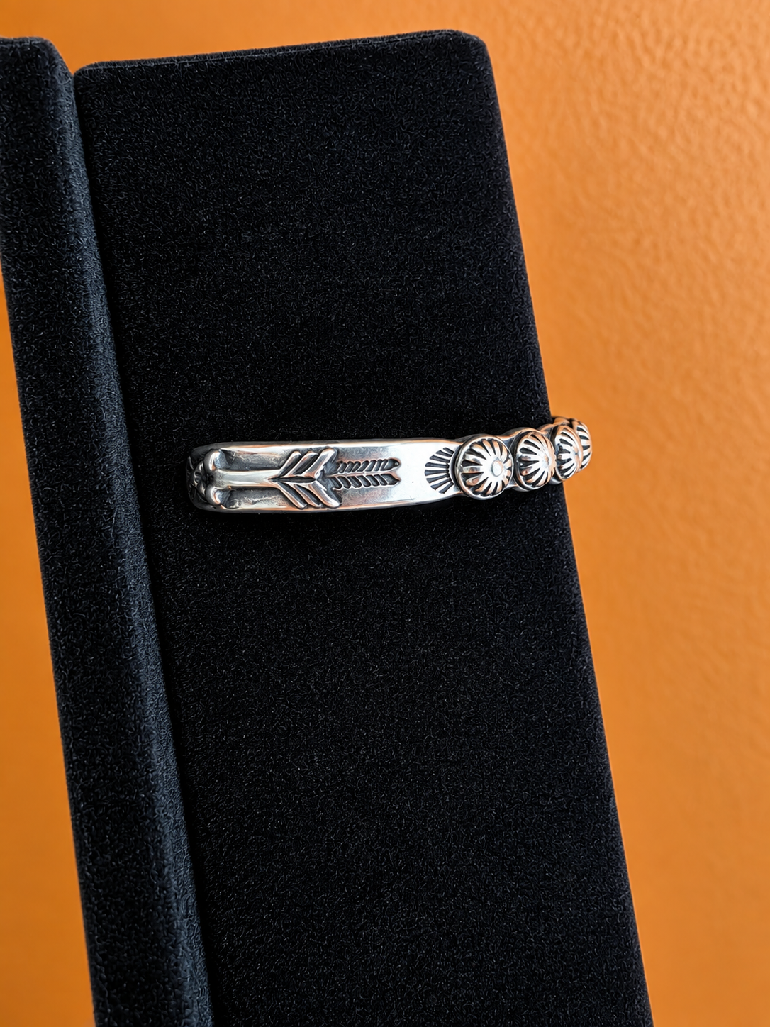 Heavy Gauge Sterling Rosette Stacker Cuff