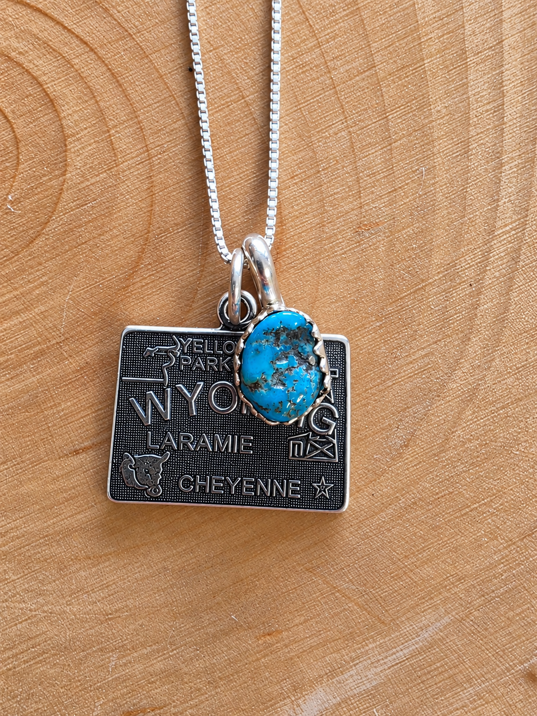 Wyoming Turquoise Charm Necklace