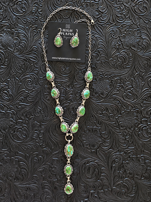 Rick Tolino Sonoran Gold Turquoise Lariat Necklace Set