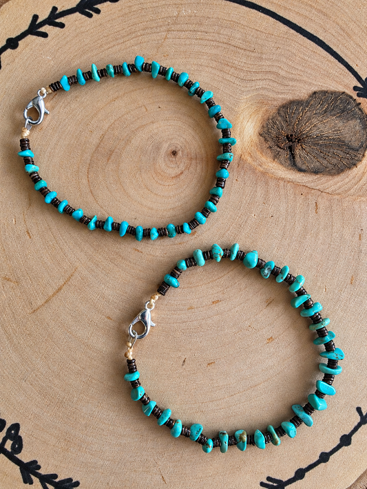 Turquoise Heishi Bracelet