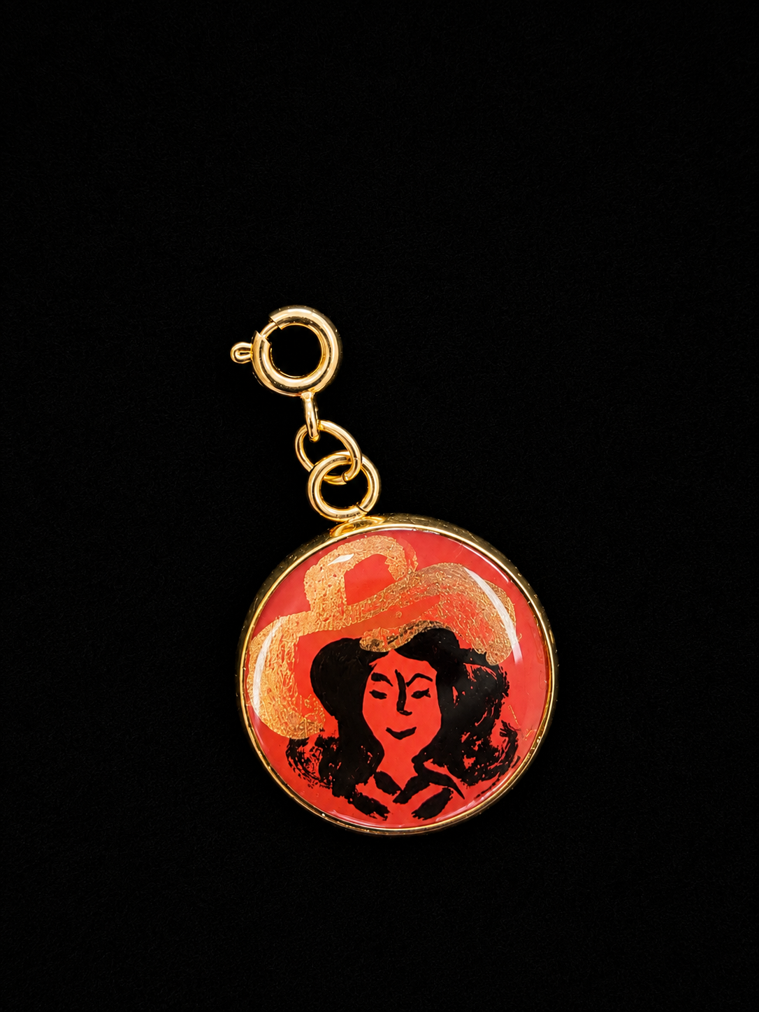 Hand Painted Western Round Charms (Large)