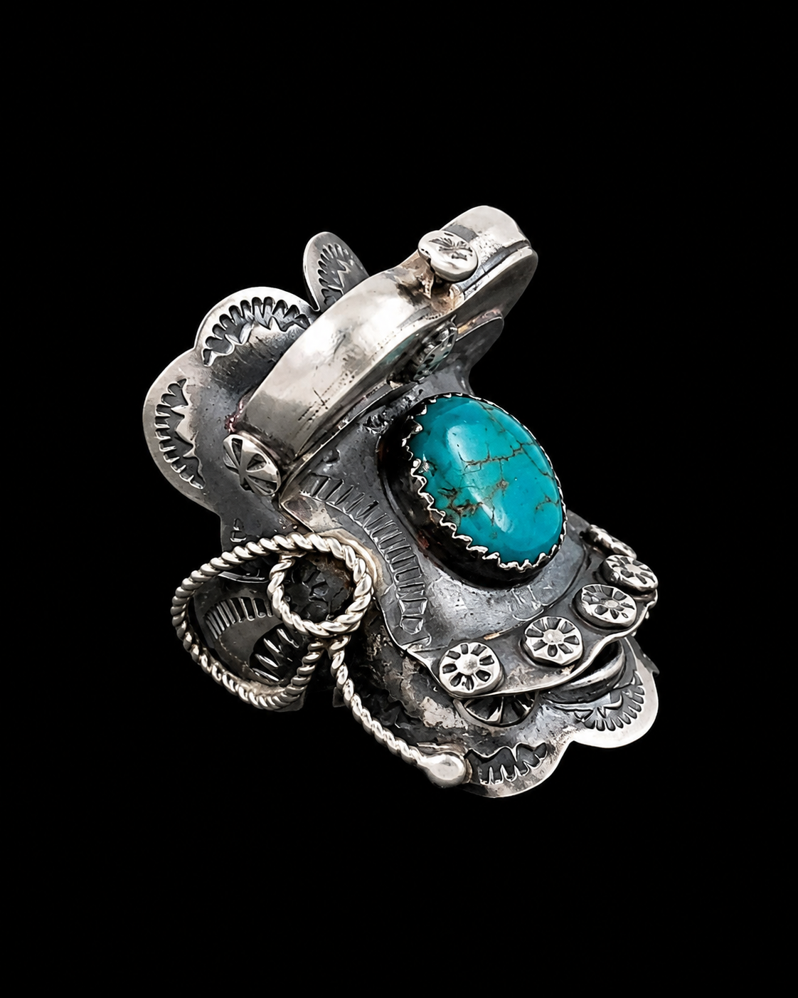 Saddle Up Kingman Turquoise Ring