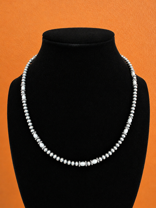 Sterling Silver and Freshwater Pearl Necklace