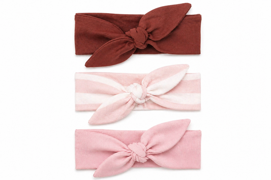 Soft Cotton Baby Girl Headband - Adjustable One Size