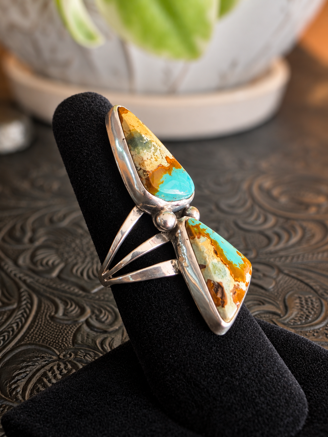 Desert Mirage Blue Gem Turquoise Ring