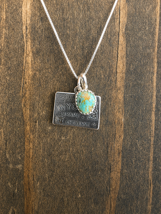 Wyoming Turquoise Charm Necklace