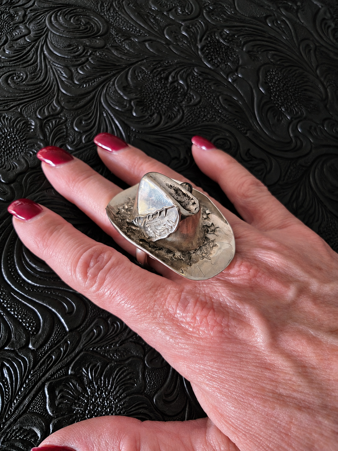 Robby Manuelito Kingman Sterling Cowboy Hat Ring