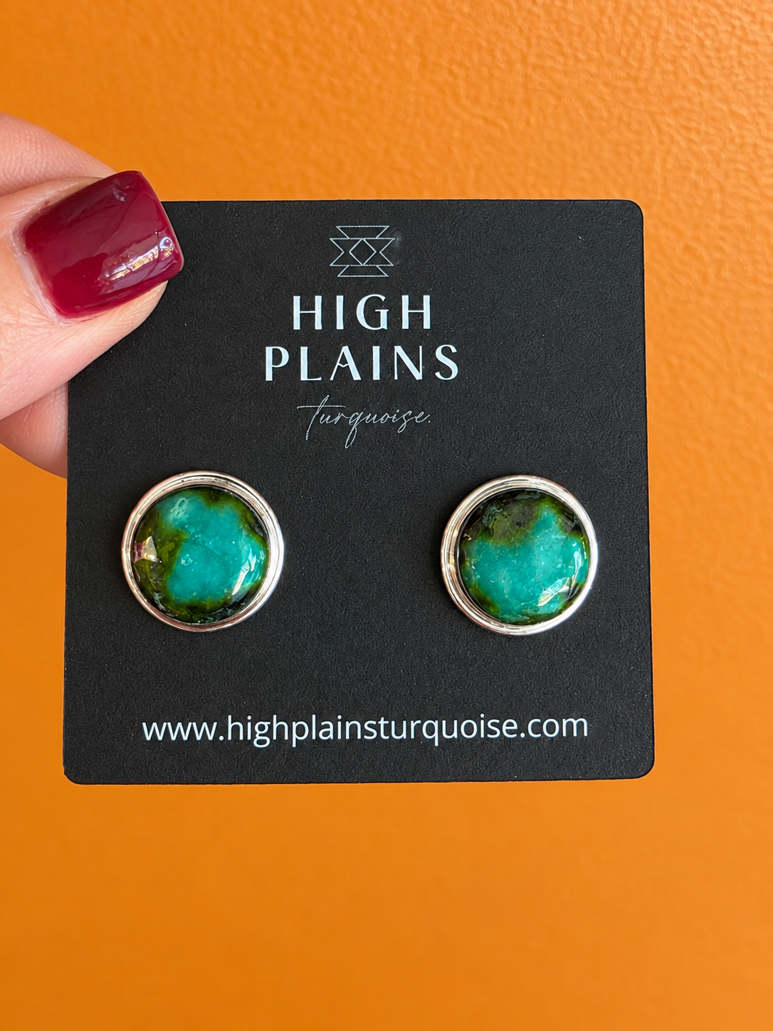 Sonoran Gold Turquoise Button Studs