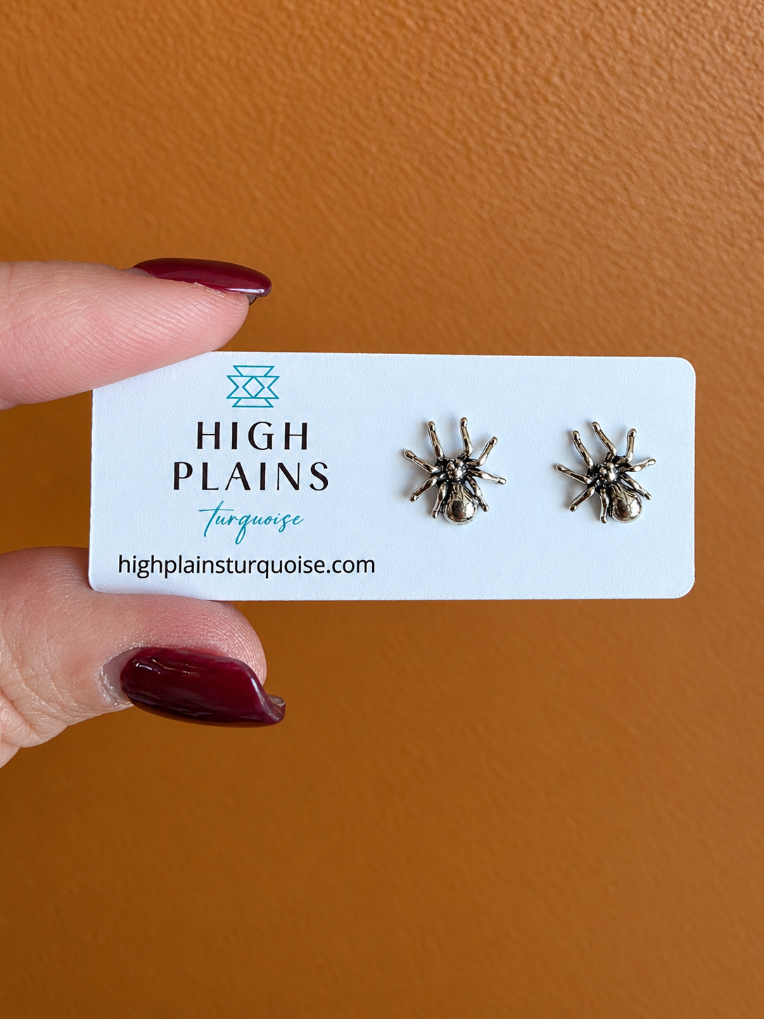 Sterling Silver Spider Earrings