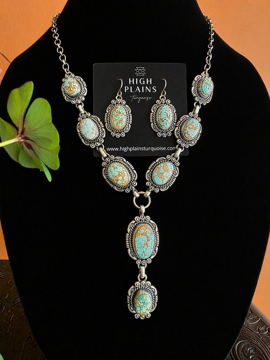 #8 Turquoise Lariat Statement Set
