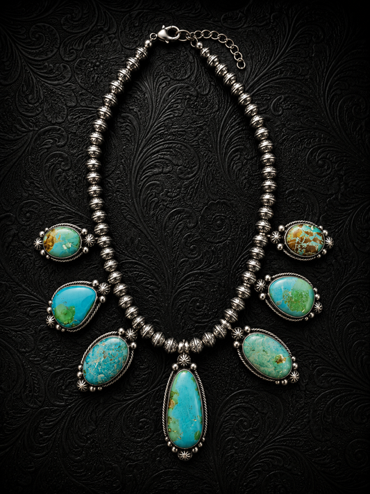Sonoran Gold Turquoise Statement Necklace