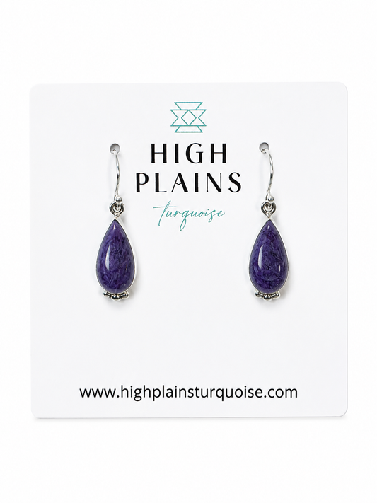 Elsie Armstrong Petite Teardrop Earrings (Assorted Stones)