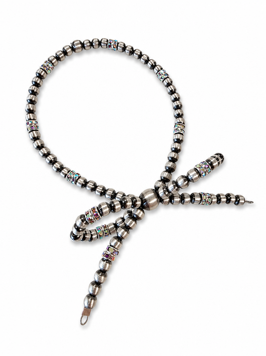 Sterling Silver Bling Bowtie Bracelet