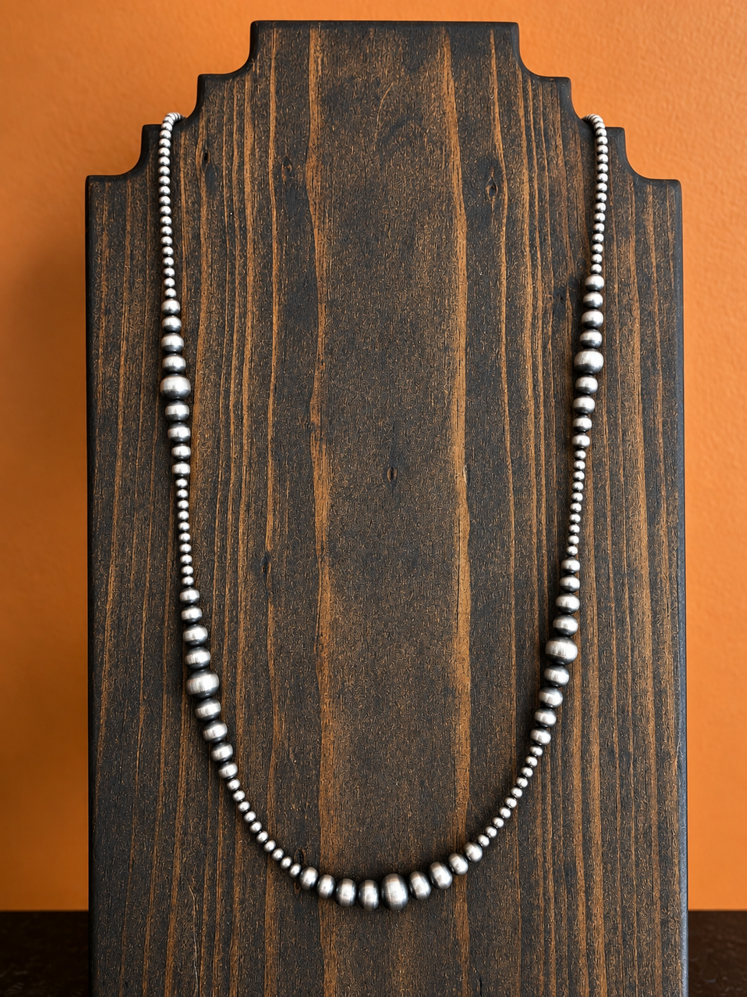 Classic Sterling Silver Multi Bead Necklace