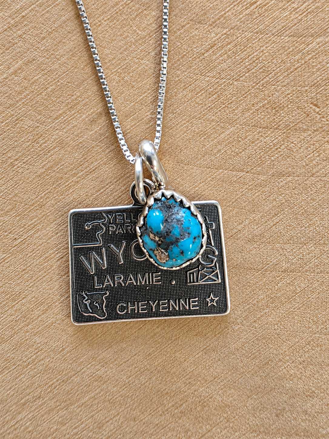 Wyoming Turquoise Charm Necklace