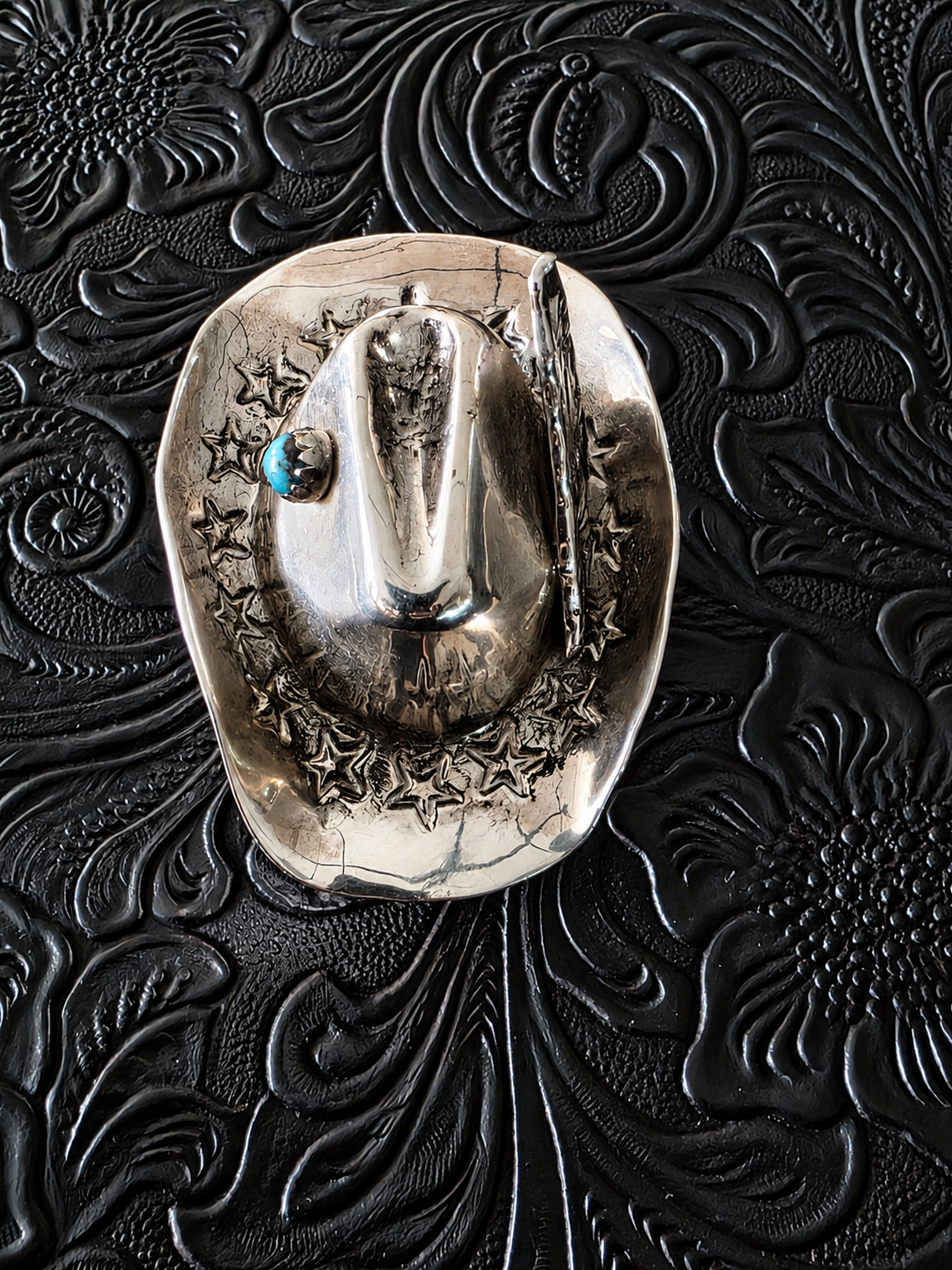 Robby Manuelito Kingman Sterling Cowboy Hat Ring