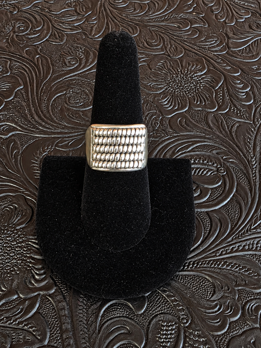 Sterling Silver Weaved Rope Ring