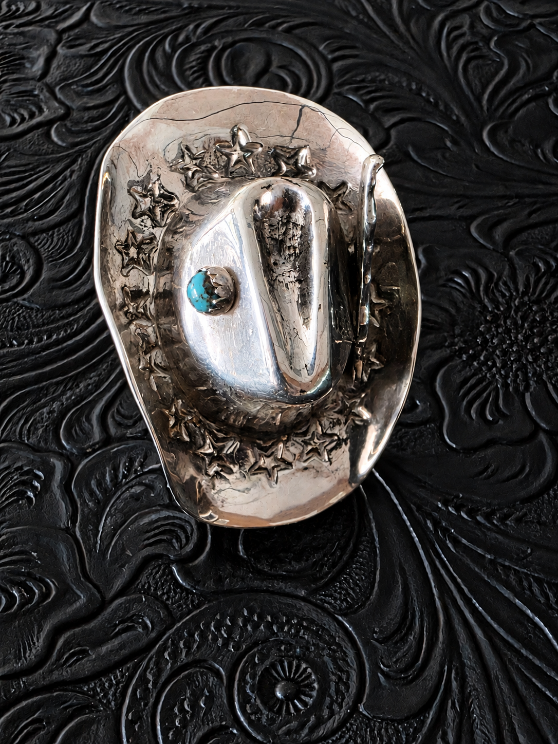 Robby Manuelito Kingman Sterling Cowboy Hat Ring