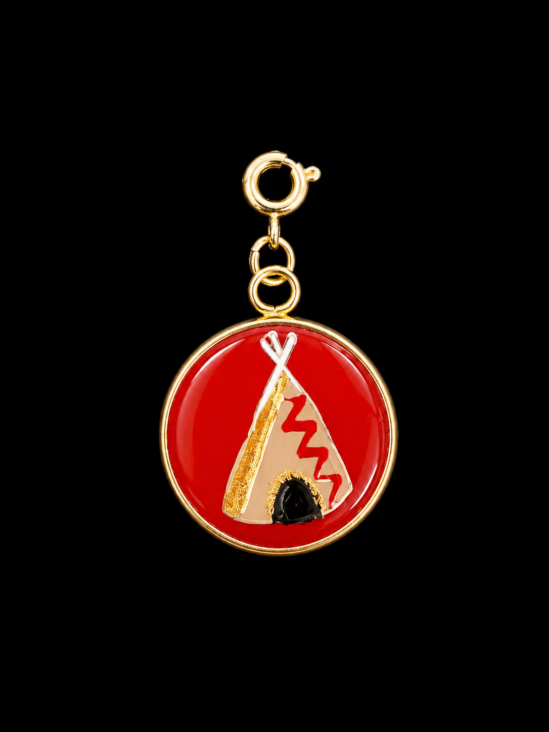 Hand Painted Western Round Charms (Large)