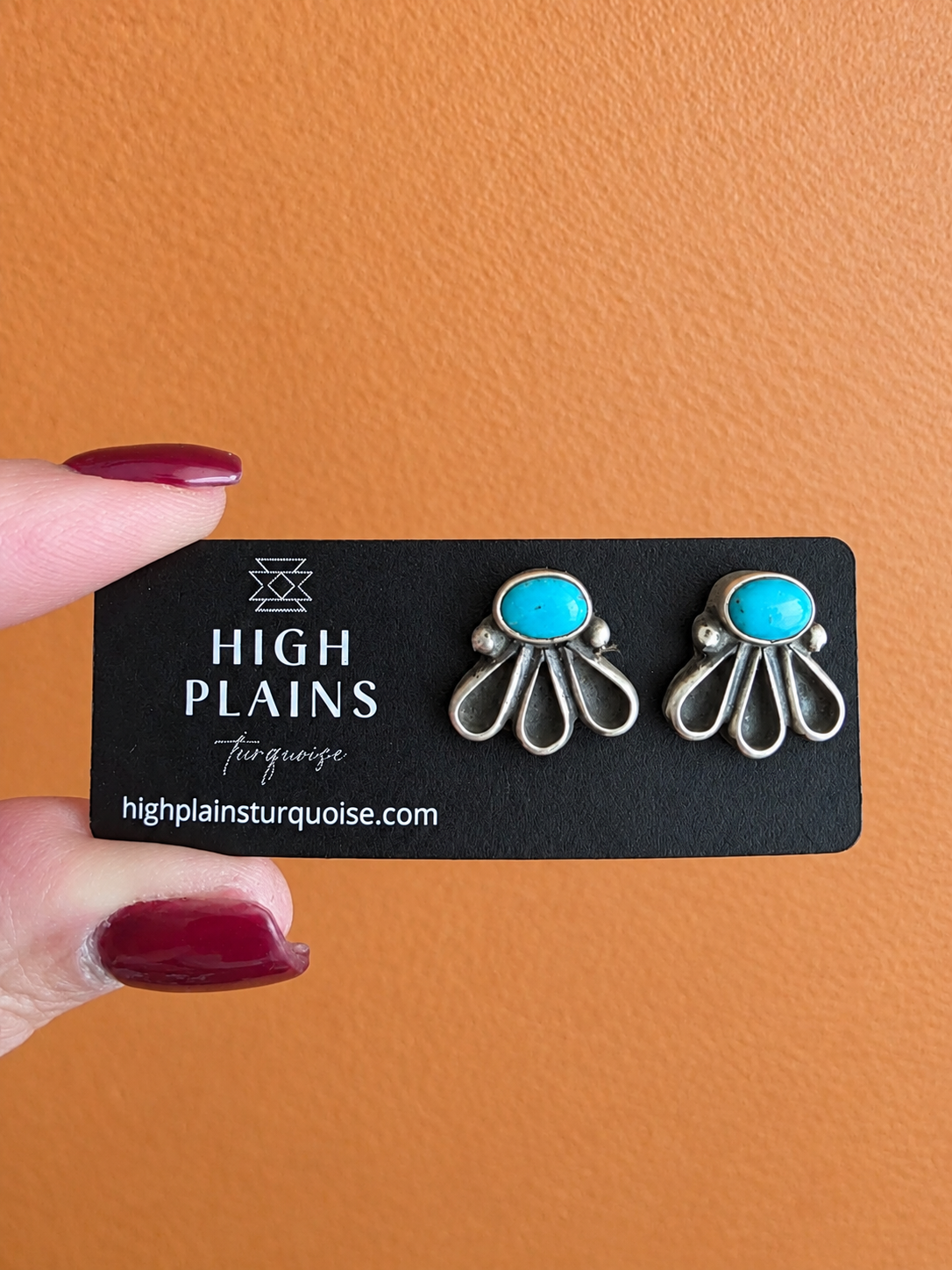 Geraldine James Kingman Turquoise Petal Earrings