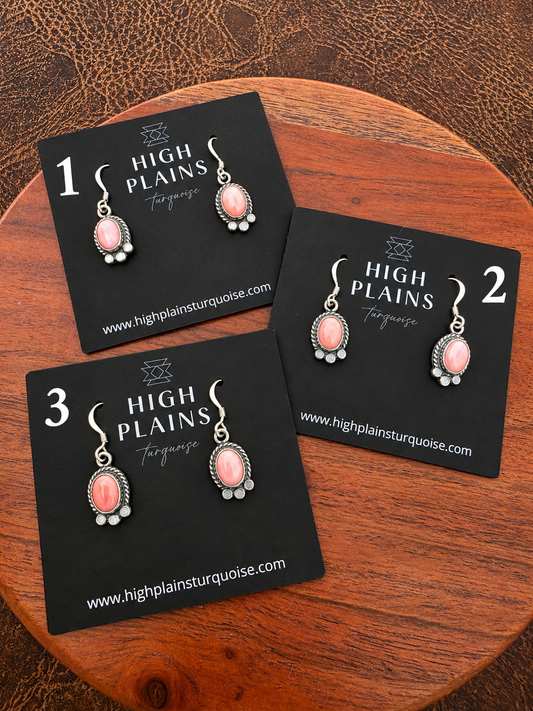 Blush Bloom Pink Conch Earrings