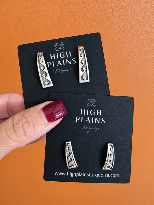 Sterling Wave Earrings