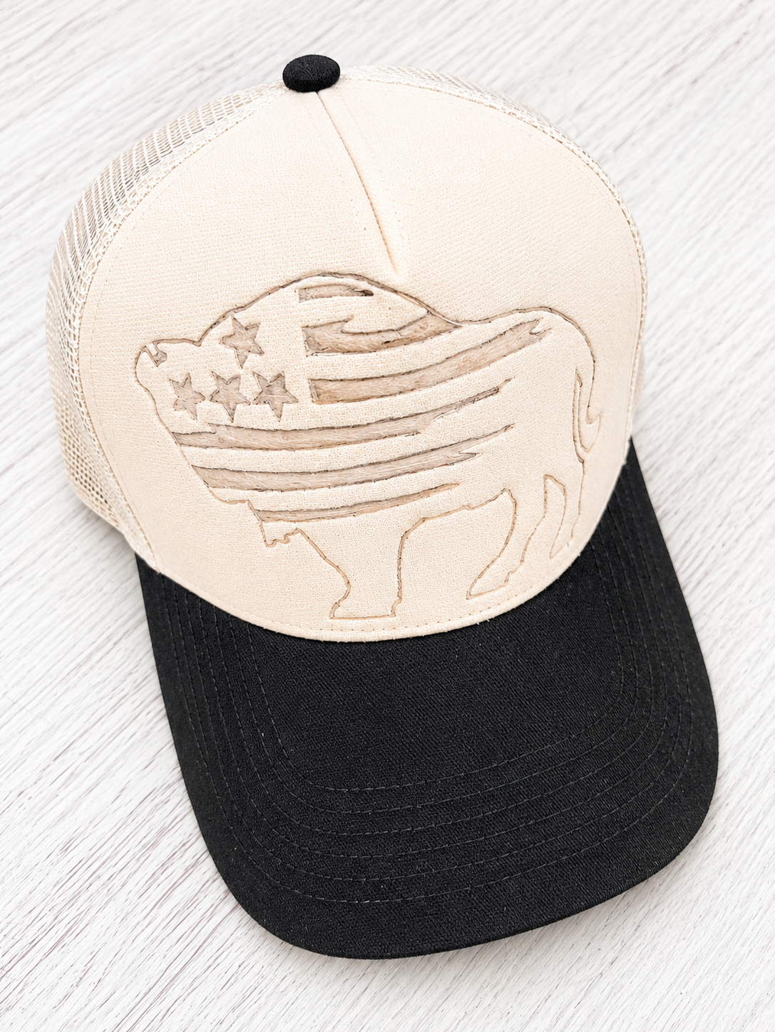 Stars & Stripes Buffalo Trucker Hat
