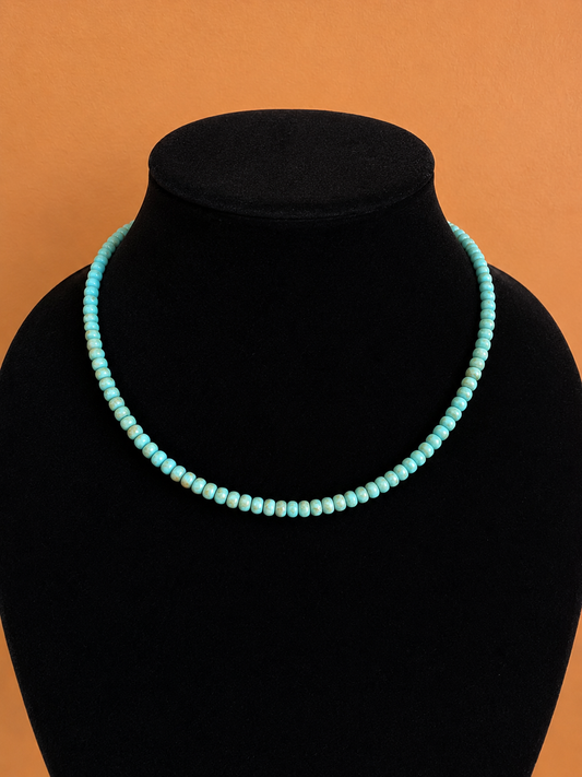 Tyrone Turquoise Beaded Necklace