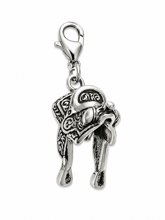 Sterling Silver Saddle Charm