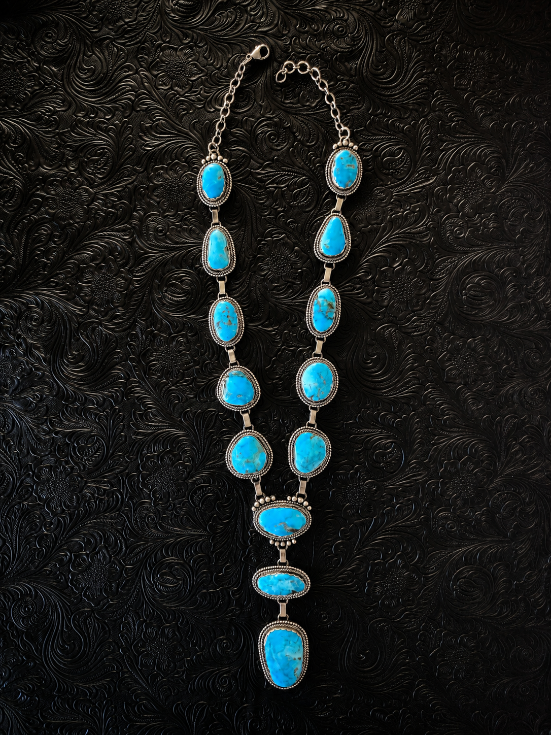Ray Bennett High Grade Kingman Turquoise Statement Necklace