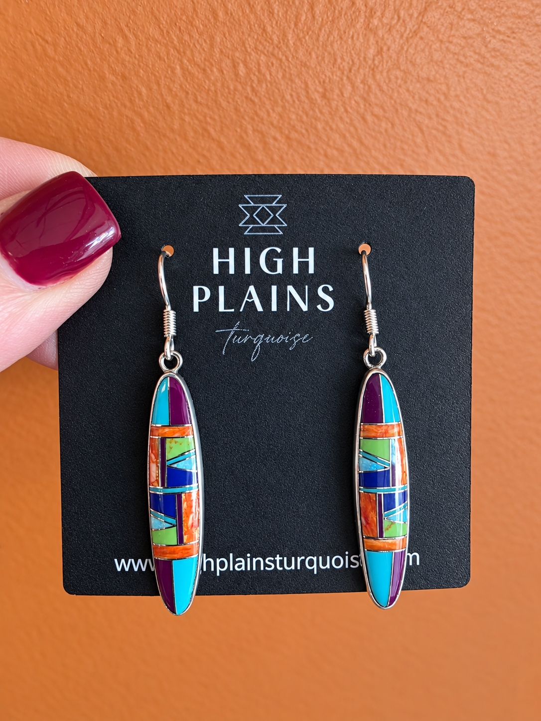 Multi Stone Mosaic Inlay Earrings