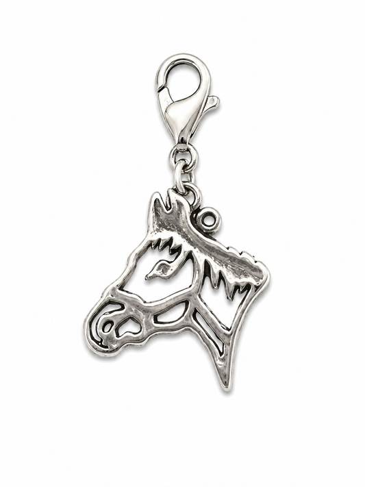 Sterling Silver Horse Head Charm