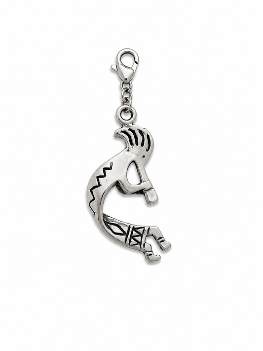 Sterling Silver Stamped Kokopelli Charm