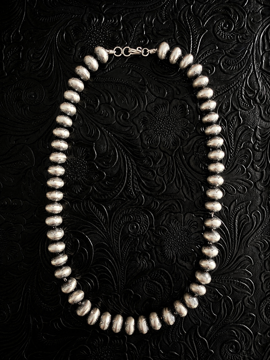 Bryannen Halwood 10mm Handmade Hand Stamped Navajo Pearls